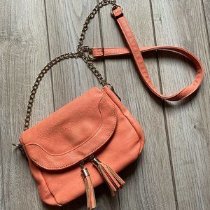 Coral Orange Cross Body Purse